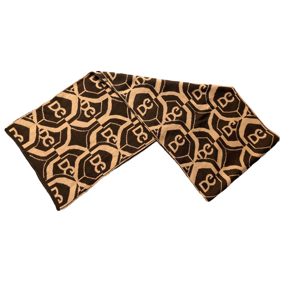 Dolce & Gabbana Brown &Tan Reversible Scarf Pre-owned - Picture 2 of 16